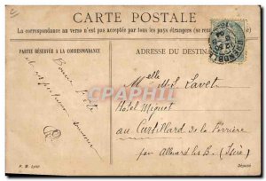 Old Postcard Postcards saw (hand drawing)