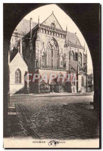 Old Postcard Colmar Cathedral