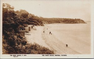 Australia The Front Beach Portsea Victoria Vintage RPPC C103