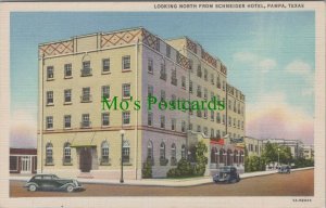 America Postcard - Looking North From Schneider Hotel, Pampa, Texas  RS25229