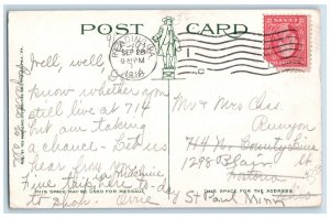 Reading Pennsylvania Postcard Post Office Exterior Building 1918 Vintage Antique