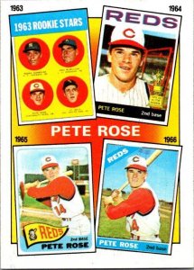 1986 Topps Baseball Card Pete Rose sk10655