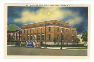 NC - Shelby. US Post Office at Night