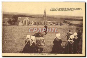 Old Postcard Forgiveness of Sainte Anne Palue Folklore