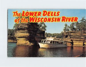 Postcard The Lower Dells of the Wisconsin River Wisconsin Dells Wisconsin USA