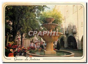 Postcard Modern Reflections of the French Riviera Grasse (A Mar) La Fontaine ...