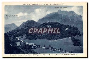 Postcard Old Savoie Tourism St Pierre d'Albigny Route Bouges St. Peter Albign...