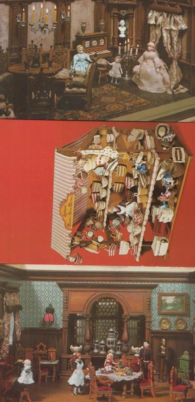 Rheinisches Frellichtmuseum Puppen Toy Doll Museum 3x 1970s German Postcard s