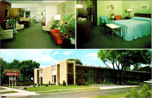 Rochester, MI Michigan SPARTAN MOTEL /APARTMENTS  Room~Lobby ROADSIDE  Postcard