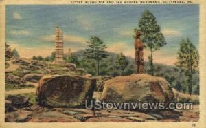 Little Round Top Warren Monument - Gettysburg, Pennsylvania