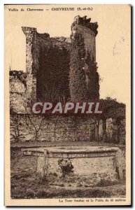 Chevreuse - Chateau de la Madeleine - The Tower - Old Postcard