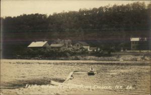 Sprakers NY Ferry Mohawk River c1915 Real Photo Postcard