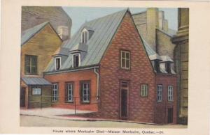 Home where French General Montcalm Died - Quebec City QC, Quebec, Canada