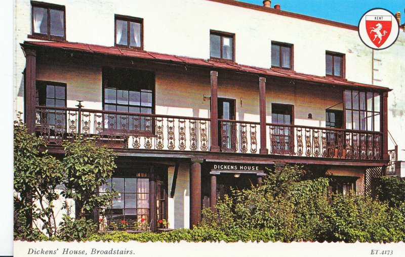 Kent Postcard - Dickens' House - Broadstairs     XX381