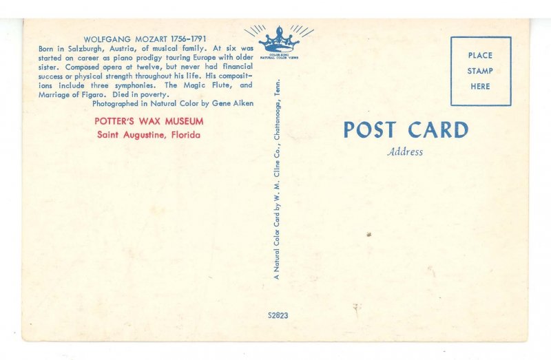 FL - St. Augustine. Potters Wax Museum, Wolfgang Mozart
