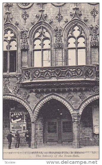 The Balcony Of The Town-Hall, Arras (Pas-de-Calais), France, 1900-1910s