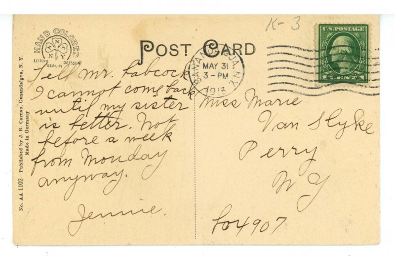 NY - Canandaigua. New Court House ca 1913