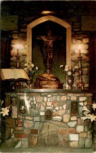 CHAPLAIN'S ALTAR, CATHEDRAL OF THE PINES, Rindge Postcard