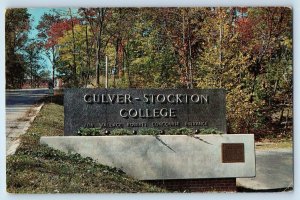 c1960 Canton Missouri MO Postcard Entrance Culver Stockton College Ada Wallace