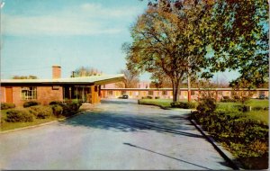 Chief Illini Motel Urbana IL Postcard PC442