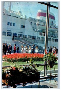 Riga Latvia Postcard Marine Passenger Station 1971 Unposted Vintage