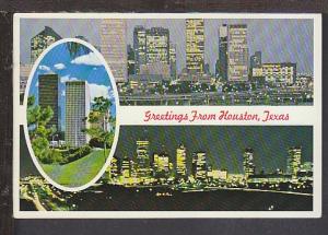 Greetings From Houston TX Postcard BIN 