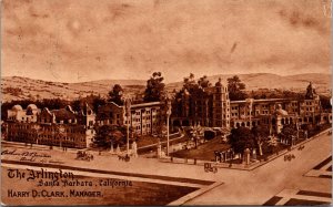 Postcard The Arlington Hotel in Santa Barbara, California