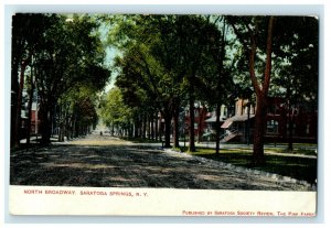 c1905s North Broadway, Saratoga Springs New York NY Unposted Postcard 