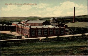 Newtonards Ireland Glen Factory c1910 Vintage Postcard