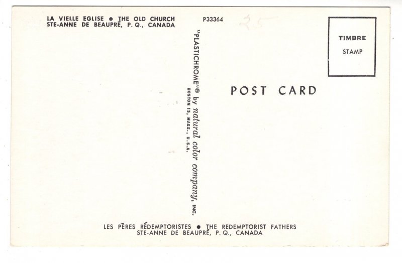 Old Church, Ste Anne De Beaupre, Quebec