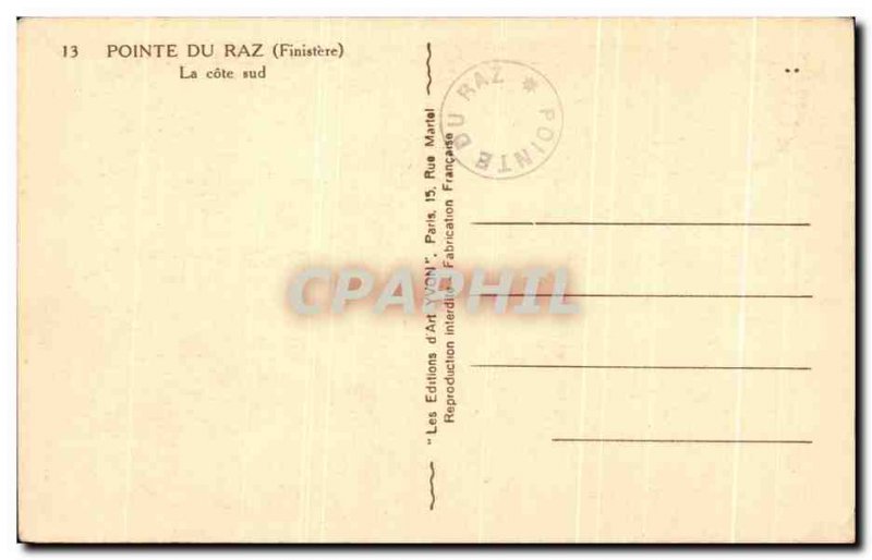 Postcard Old Pointe Du Raz The South Coast