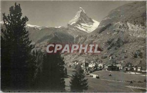 Old Postcard Bermatt Matterhorn