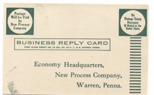 Advertising Postcard New Process Co Warren PA Waterproof Silk Socks