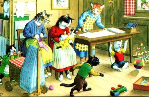 Dressed Cats Alfred Mainzer