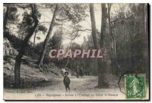 Old Postcard Roquefavour Arrive in Hermitage Vallon