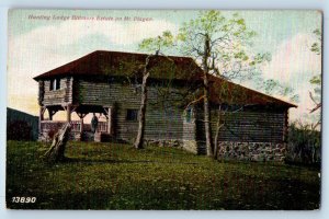 Mt. Pisgah North Carolina NC Postcard Hunting Lodge Biltmore State c1910's