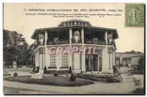 Old Postcard Paris Exposition Internationale des Arts Decoratifs Pavilion Stu...