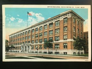 Vintage Postcard 1930 Buick Motor Co, Office Building, Flint, Michigan (MI)