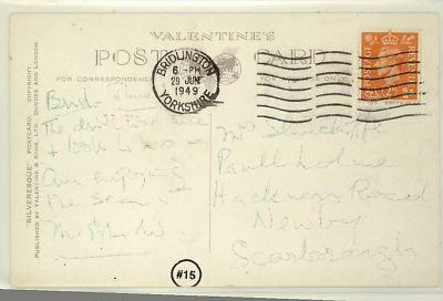 STEAMER BRIDLINGTON UK FERRY PIIER Postcard 1949