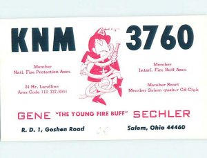 Pre-1980 RADIO CARD - CB HAM OR QSL Salem - Near Alliance & Youngstown OH AH1313