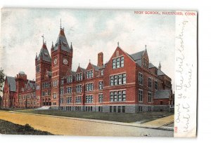 Hartford Connecticut CT Postcard 1906 High School