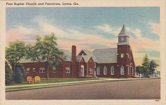 Georgia Lyons First Baptist Church And Pastorium