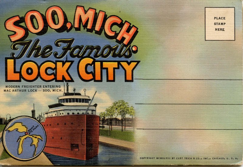 Folder - Soo, Michigan, The Famous Lock City         18 views + narrative