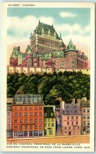 M-9188 Chateau Frontenac as seen from Lower Town Quebec