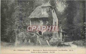 Postcard Old Versailles Hamlet Marie Antoinette Le Moulin A L