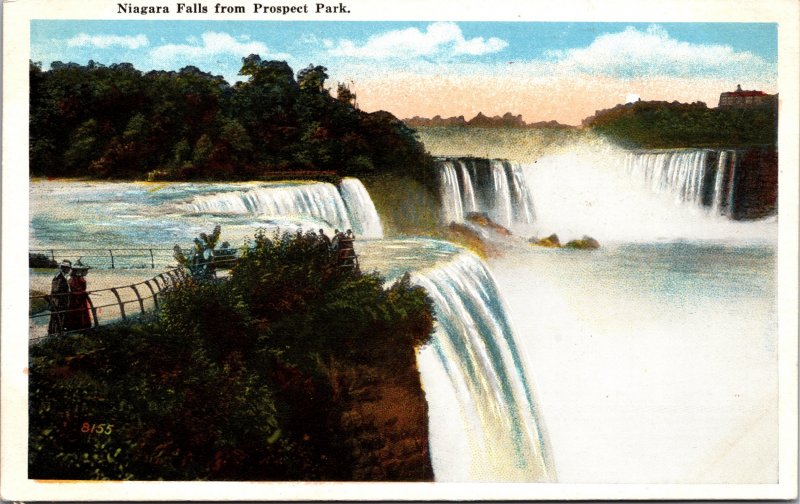 Niagara Falls from Prospect Park Postcard unused 1915-30s (3661)