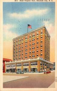 North Carolina Elizabeth City Hotel Virginia Dare 1943 Curteich