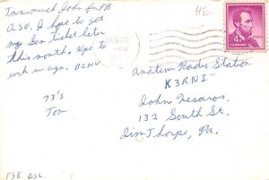 WN9LKD Briston, WI,, USA QSL 1985 