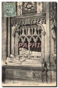 Old Postcard Dreux Chapelle Saint Louis Tomb of the Duke and Duchess of & # 3...