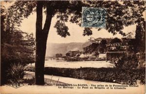 CPA BESANCON-les-BAINS - Vue prise de la Promenade Micaud - Le Barrage (299938)